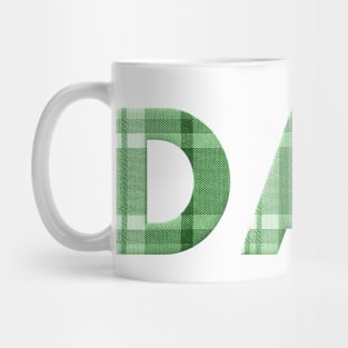 Green Plaid Dad Mug